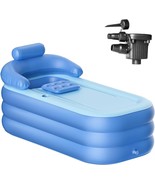 Adult Inflatable Folding Bathtub With Frstem, 63&quot; Collapsible Ice Bath T... - €49,93 EUR