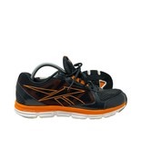 Reebok running shoes 10 Mens DMX Ride black orange lace up sneakers J96040 - £35.50 GBP