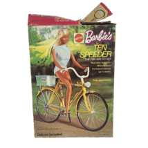 Vintage 1973 Mattel Barbie Ten Speeder Yellow Bike # 7777 In Original Box - £51.56 GBP