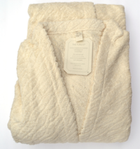 The Purists by SDH Ecru Unisex Cotton Kimono Textured Terry Robe,  XXL - $239.00