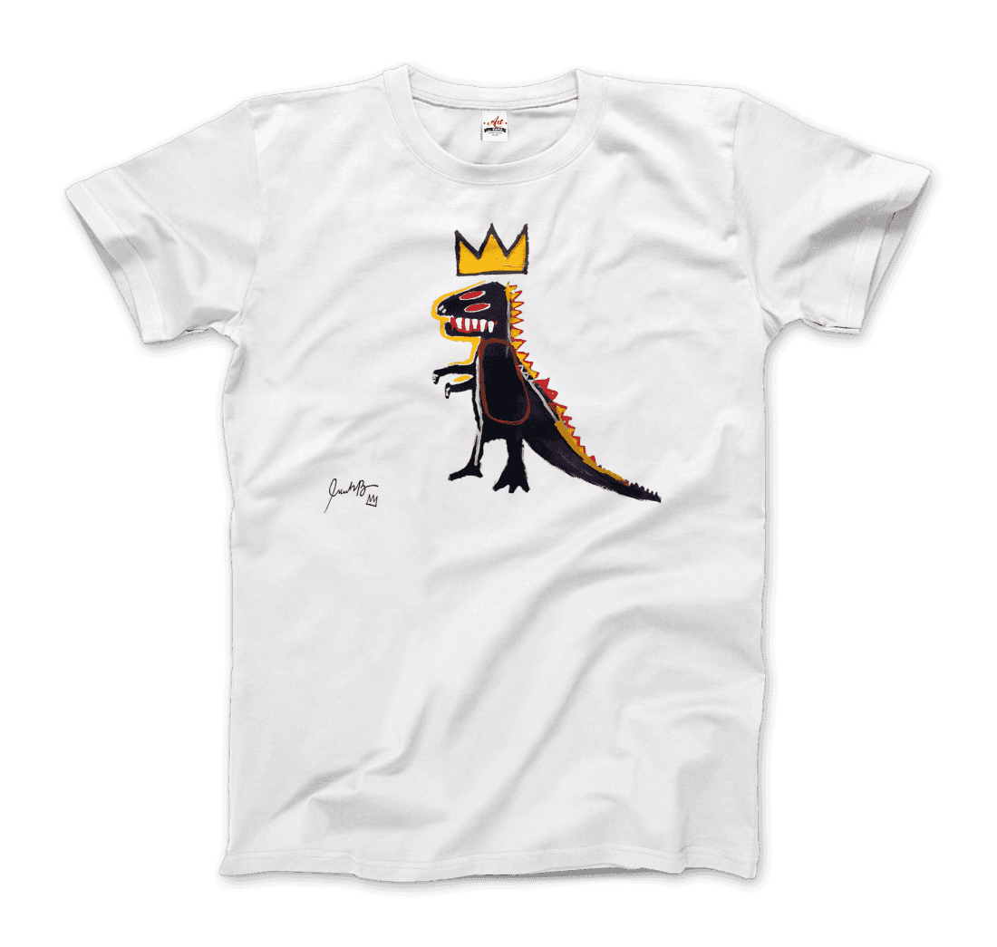 Primary image for Basquiat Pez Dispenser (Dinosaur) 1984 Artwork T-Shirt
