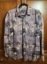 Bit &amp; Bridle Shirt Mens L Ducks Gray Long Sleeve Button Up Outdoor Hunting - $519.63 MXN