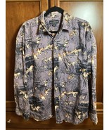 Bit &amp; Bridle Shirt Mens L Ducks Gray Long Sleeve Button Up Outdoor Hunting - $27.72