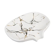 Ceramic Marble Texture Soap Dish,Self Draining Slot,Ceramic Self Draining Soap D - $16.99