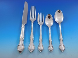 English Gadroon by Gorham Sterling Silver Flatware Set 8 Service 40 pcs Dinner - £2,238.55 GBP