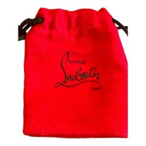 Authentic Christian Louboutin Red  Mini Dust Bag Replacement Heel Brown Tips 2x3 - £23.90 GBP
