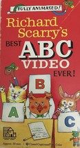 Richard Scarry&#39;s Best ABC Video Ever Vhs Movie VCR Tape Richard Scarry 1989 RARE - £25.12 GBP