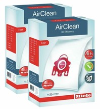 2 X Miele 10123220 AirClean 3D Efficiency Dust Bag, Type FJM, 4 Bags &amp; 2 Filters - £31.74 GBP