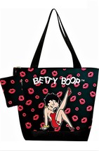 Betty Boop Red Lips &quot;Smooches&quot; Travel Tote Bag - £19.66 GBP