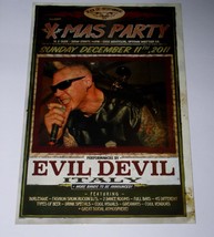 Evil Devil Concert Promo Card Vintage 2011 Whittier California Psycho Ma... - £15.42 GBP