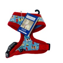 Casual Canine Toughdog Harness fits 11-13&quot; chest Size X-Small Blu dog print - £3.97 GBP