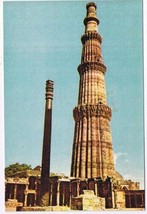 Indai Postcard Delhi Kutab Minar With Iron Pillar - $2.96