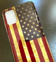 For Samsung Galaxy A71 5G - Ultra Thin Tpu Rubber Case Red Usa American Flag - £14.15 GBP