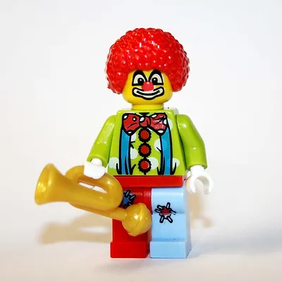 BBStore Minifigure Custom Circus Clown With Horn - $6.50