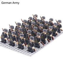 24pcs/Lot WW2 Military Soldiers Building Blocks Weapons Action Figures Toys D258 - £28.27 GBP