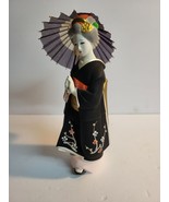 Toyo Handmade Geisha Girl Ceramic Doll  With Umbrella - $97.49