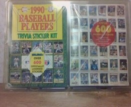 1990 MLB Baseball Players Trivia Sticker Kit Sealed New - £5.70 GBP