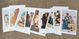 Vintage Norman Rockwell Paintings Note Card Set Junk Journaling Framable - £7.82 GBP