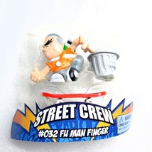 Tech Deck Dudes street Crew Fu Man finger #032 32 orange trash can action toy - $14.00
