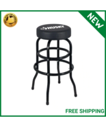 Shop Stool Cushioned 360° Swivel Seat 29 in. Workshops Game Rooms Bar Chair - £28.54 GBP