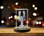LED Base included | Intricate Lobster Crystal Carvings | Exquisite Gems ... - $25.99+