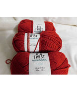 Big Twist Living Really Red of 3 Dye Lot 191991 - $24.49