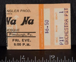 Vintage Sha-Na-Na Ticket Stub Pittsburgh Siria Moschea Tob - £44.14 GBP