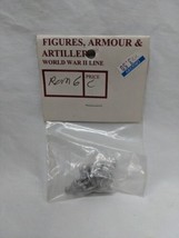 Figures Armour And Artillery World War II Line ROM 6 Metal Miniatures - £14.00 GBP