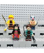 4Pcs Demon Slayer Tanjirou Nezuko Agatsuma Zenitsu Hashibira Inosuke Min... - $18.00
