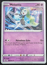 Fusion Strike Pokemon (YY83): Meloetta 124/264, Mew&#39;s Revenge Promo - £3.85 GBP