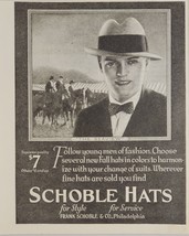 1924 Print Ad Schoble Hats Young Men of Fashion Philadelphia,Pennsylvania - £11.28 GBP