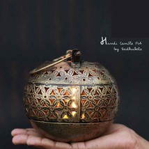 Handmade Degchi Lantern-Diya Handi Pot A Dhoop Incense Holder (BxH : 13cm x 12cm - £62.12 GBP