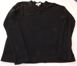 Carolyn Taylor Women&#39;s Ladies Size XL xlarge Long Sleeve Sweater Black GUC - £14.14 GBP