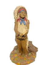 Tom Clark Gnome Figurine sculpture signed elf Chief Hollow Horn 13&quot; horn bear - £97.34 GBP
