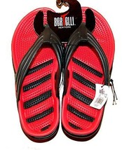 BerTelli NY Black Red Casual Flip Flops Shoes Size US 12  EU 45 - £16.97 GBP