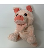 Russ Berrie &amp; Co. PIA Pig Hand Stuffed Animal Plush Hand Puppet Pink 10” - £14.08 GBP