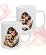 Heartwarming Labrador Hug Mug Cute Dog Mom Tea Cup Gift for Pet Owners &amp;... - $11.87+