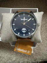 Timberland Kinsley Collection Men&#39;s Watch stainless steel geniune leather strap - £53.73 GBP