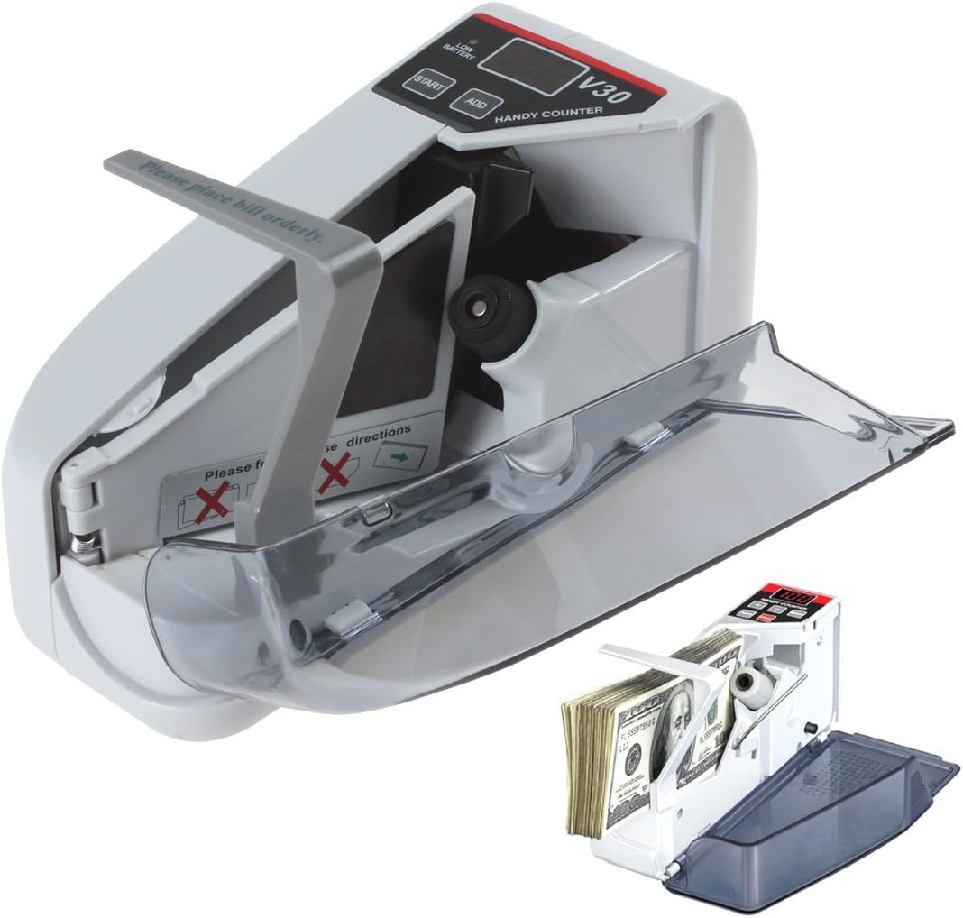 OriGlam YBC-V30 Mini Bill Cash Money Currency Counter Machine, Portable...  - $102.68