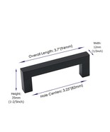 Fitviso 15 Pack 3.25 Inch(Center To Center) Matte Black Cabinet Pulls - $48.59