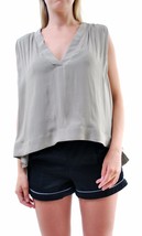 Free People Womens Tank Top Darcy Super V Cap Solid Beige Size Xs - £29.14 GBP