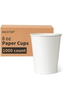 Coffee Paper Cups 1000 Pack 8 Oz. Disposable Cup For Hot Drinks Eco Friendly New - £57.14 GBP