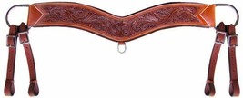 Heavy Duty Hand Tooled Leather Horse Tripping Collar Breast Collar Breas... - $49.80