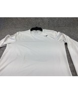 Gymshark Shirt Men&#39;s Medium Long Sleeve White Performance GMLT3473 Gym - £11.09 GBP