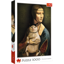 1000 Piece Jigsaw Puzzles - Lady with a cat, Leonardo da Vinci, Adult Puzzles, T - $18.99