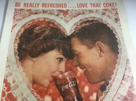 Coca-Cola Print Ad 1959 Valentines Soda Machine - £3.15 GBP