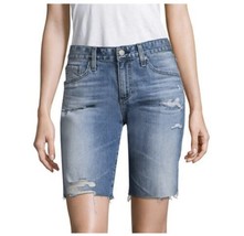 AG ED Adriano Goldschmied Nikki Relaxed Distressed Shorts Womens Size 26 - £26.52 GBP
