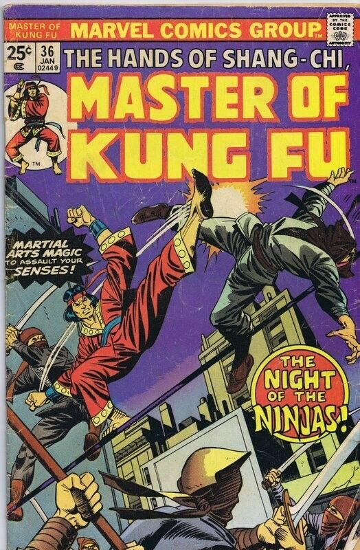 Primary image for Master of Kung Fu #36 ORIGINAL Vintage 1976 Marvel Comics