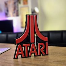 Atari Logo 3D Sign Retro Gaming Decor Classic Video Game Collectible Des... - $12.73