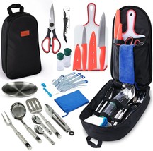 Camping Gear, Camping Cooking Set, 21Pcs Camping Accessories Cooking, Camping - £35.73 GBP